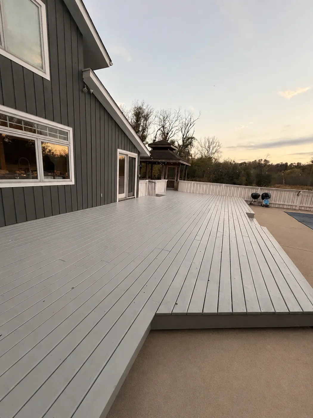 Deck & Fence Staining project — Gray Deck Refinish